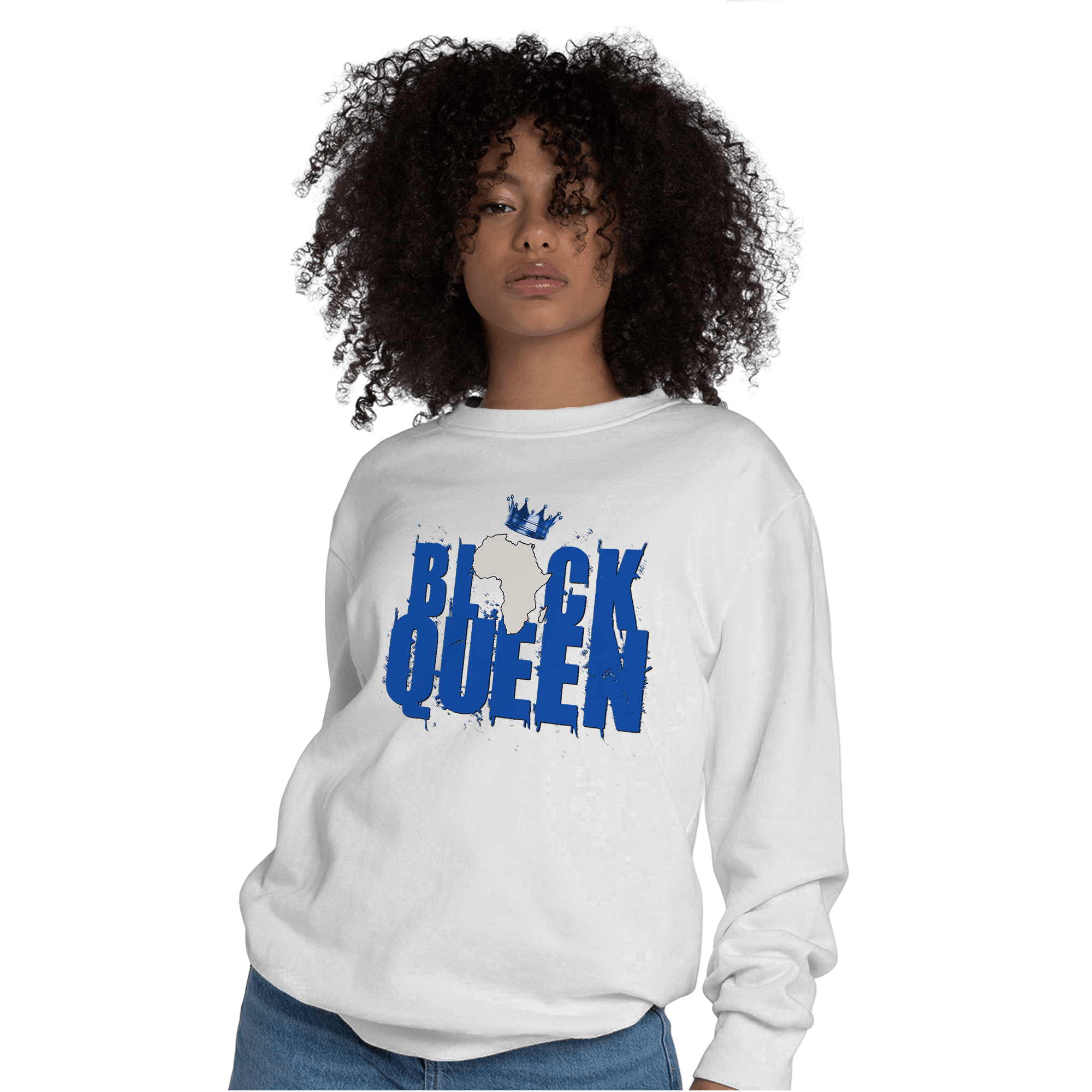 Air Max 1 86 Royal Sweatshirt Match Black Queen Crown - NastyJamz