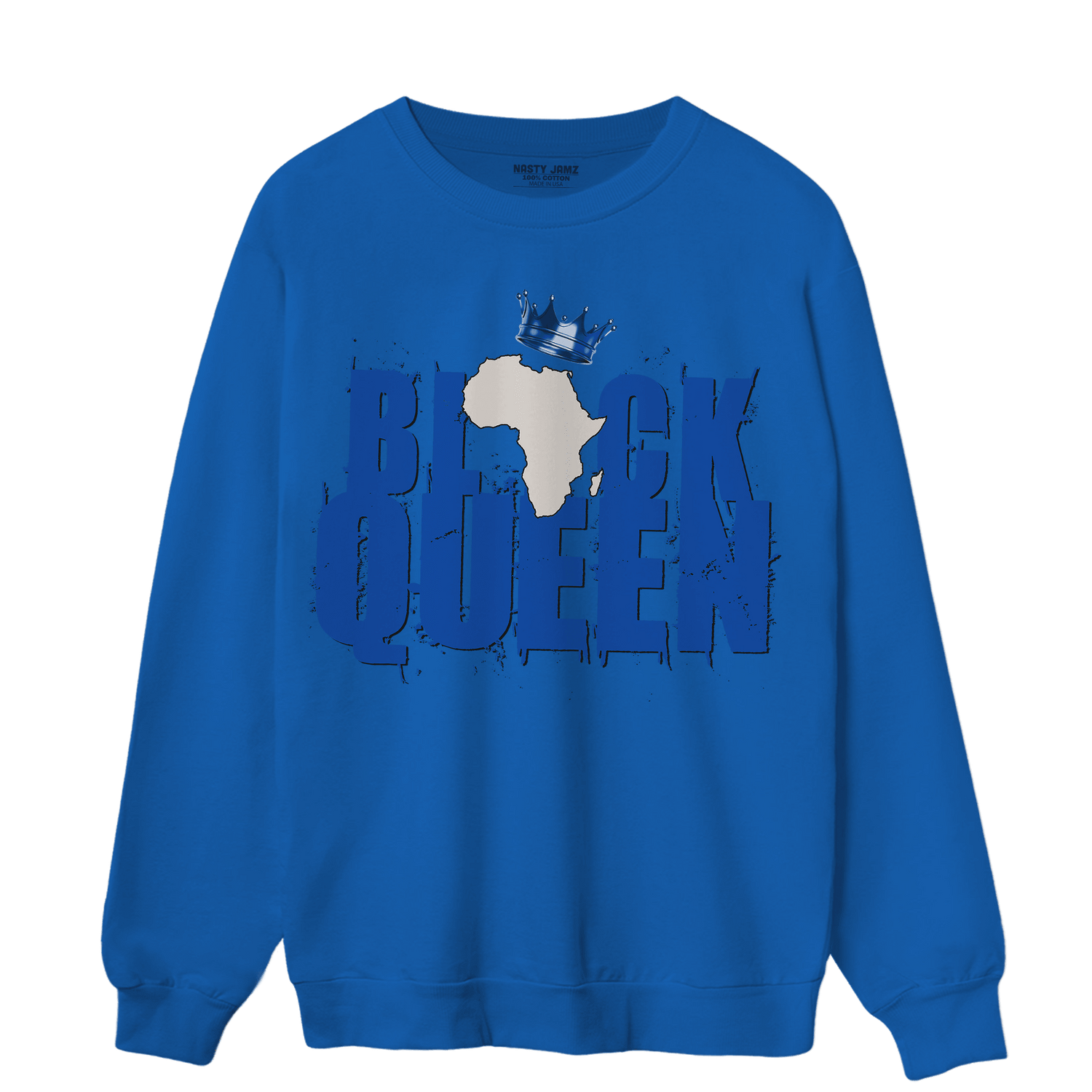 Air Max 1 86 Royal Sweatshirt Match Black Queen Crown - NastyJamz