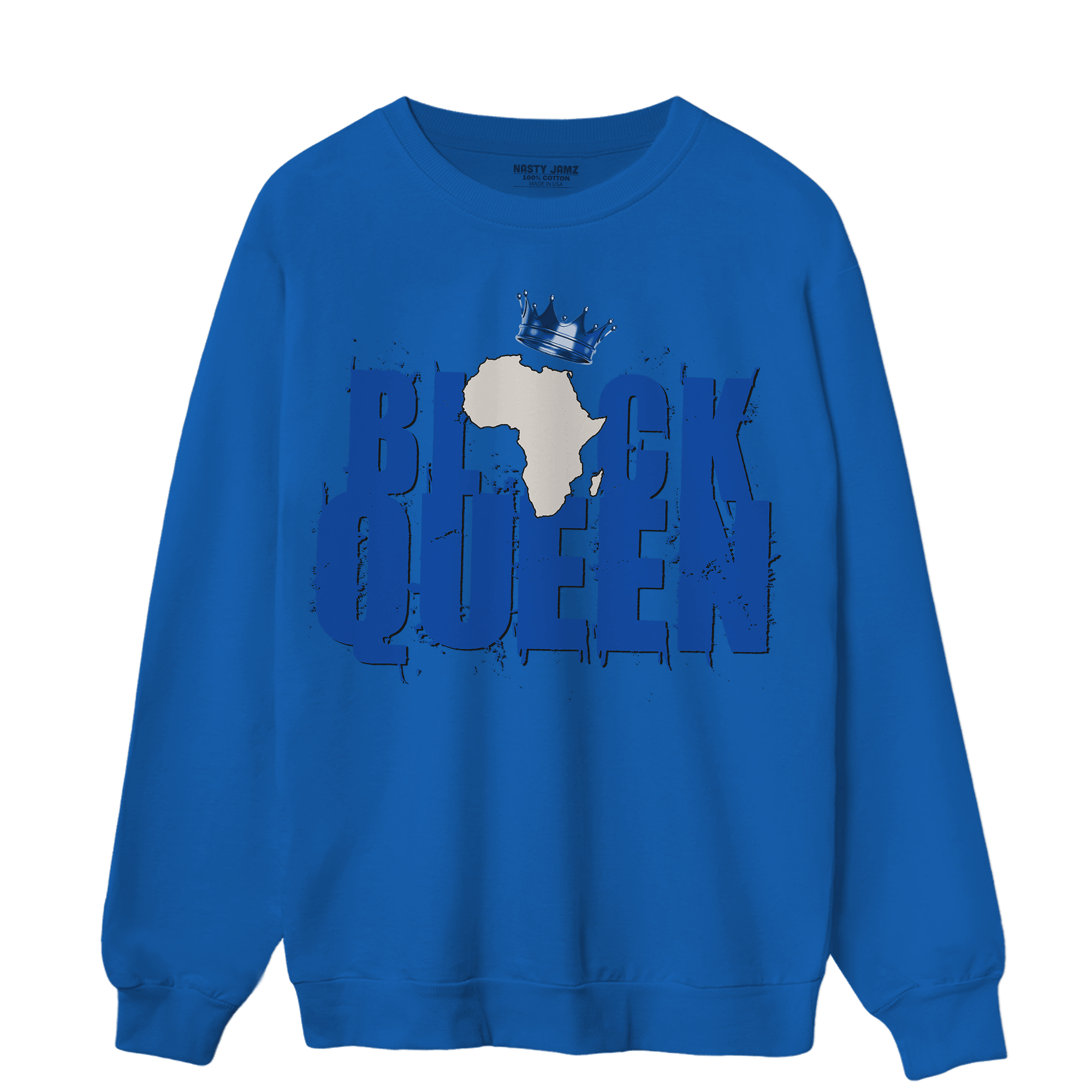 Air Max 1 86 Royal Sweatshirt Match Black Queen Crown - NastyJamz
