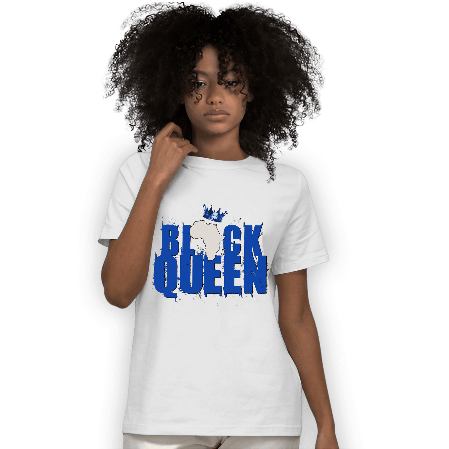 Air Max 1 86 Royal T Shirt Match Black Queen Crown - NastyJamz