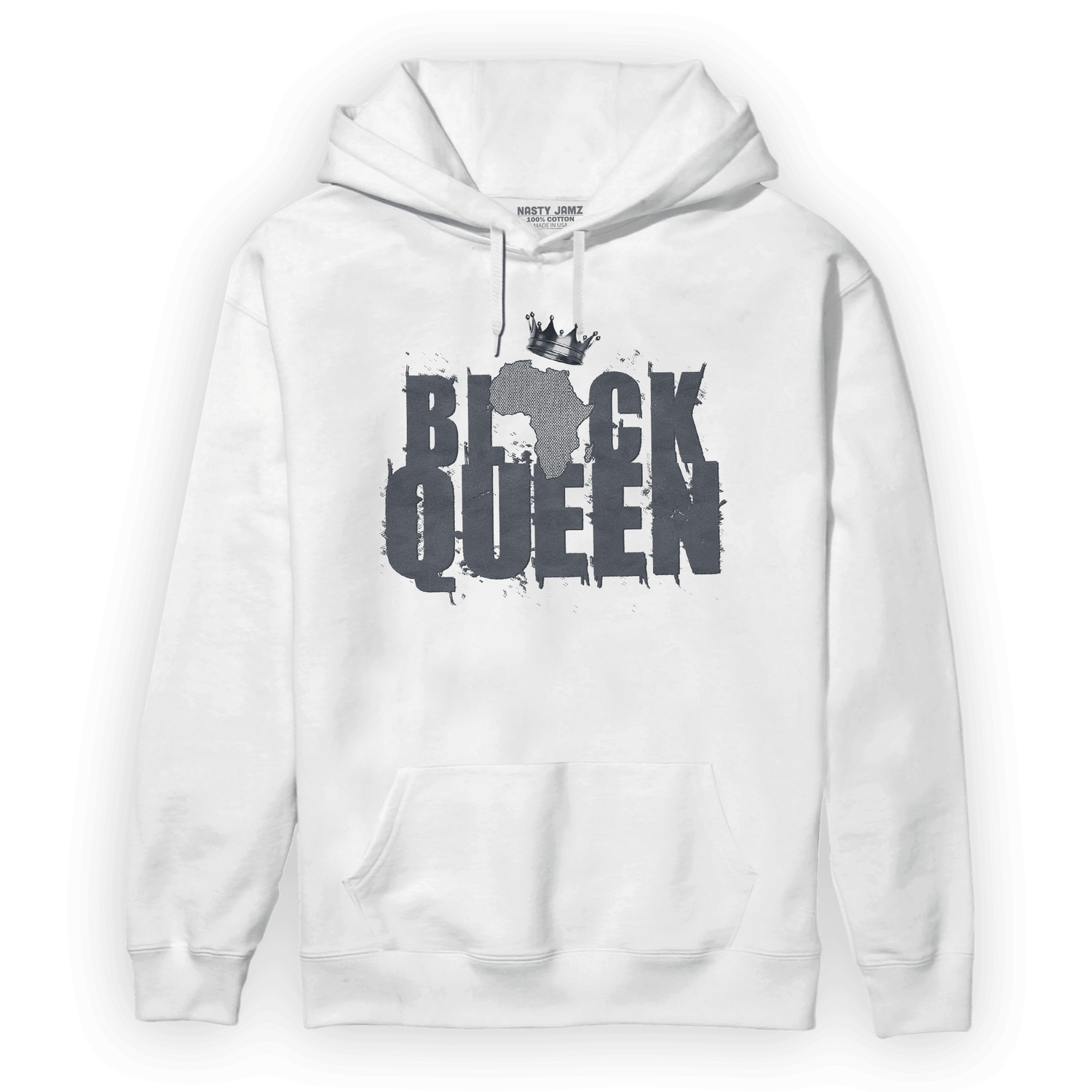 Air Max 90 Iron Grey Hoodie Match Black Queen Crown - NastyJamz