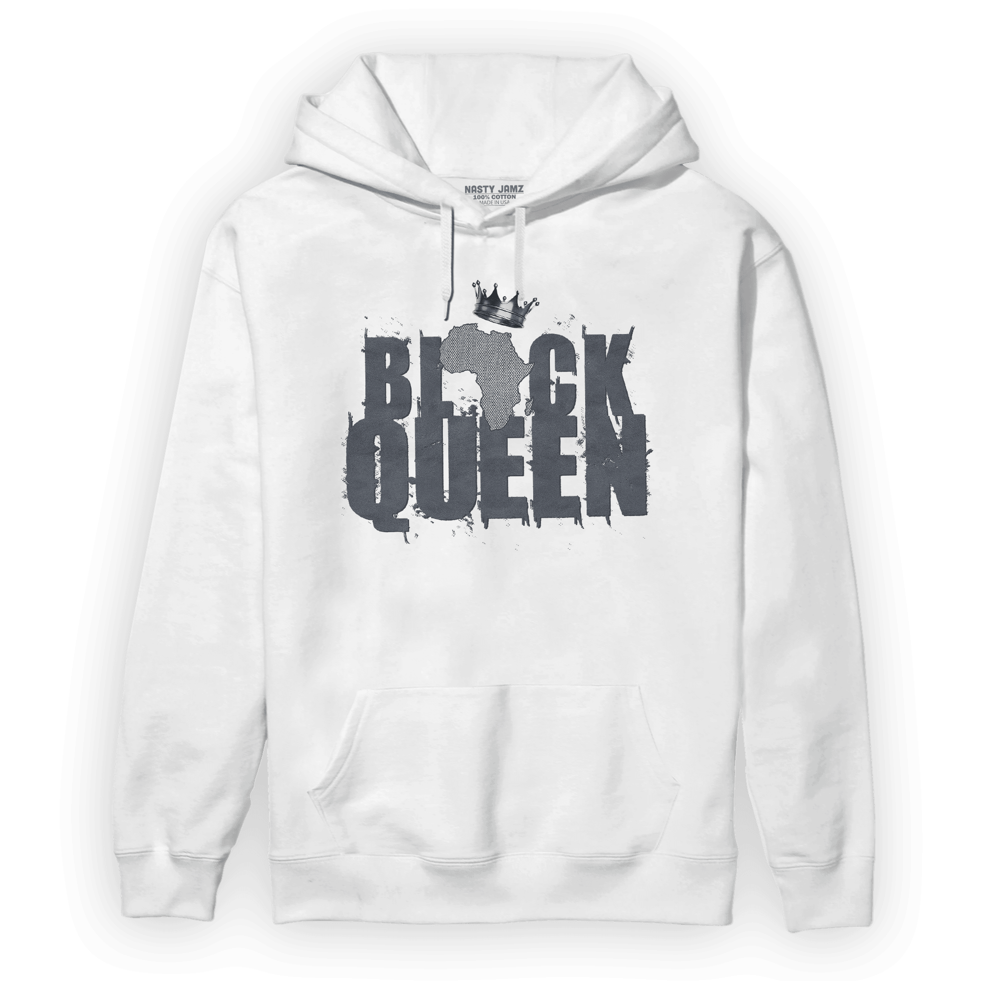 Air Max 90 Iron Grey Hoodie Match Black Queen Crown - NastyJamz