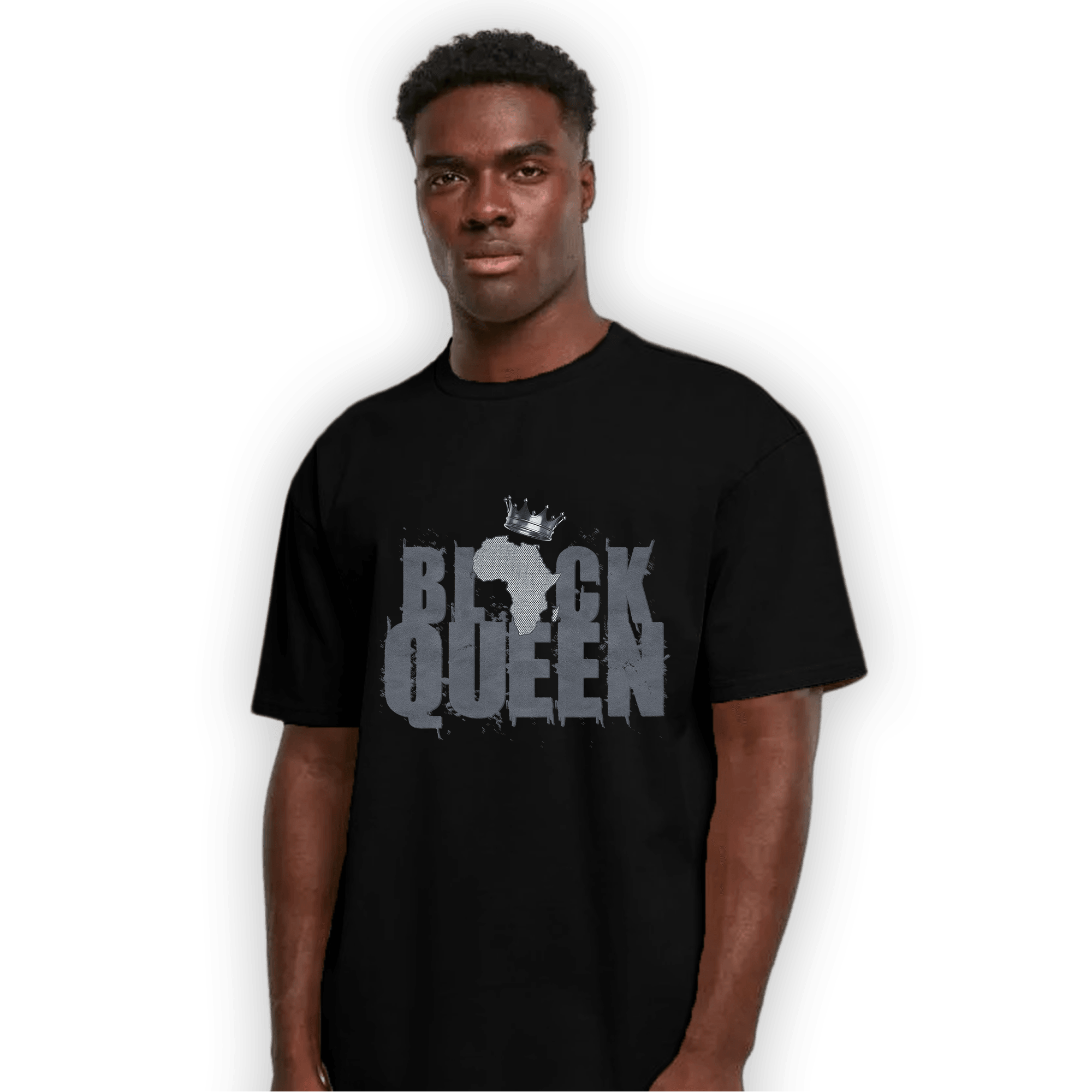 Air Max 90 Iron Grey T Shirt Match Black Queen Crown - NastyJamz