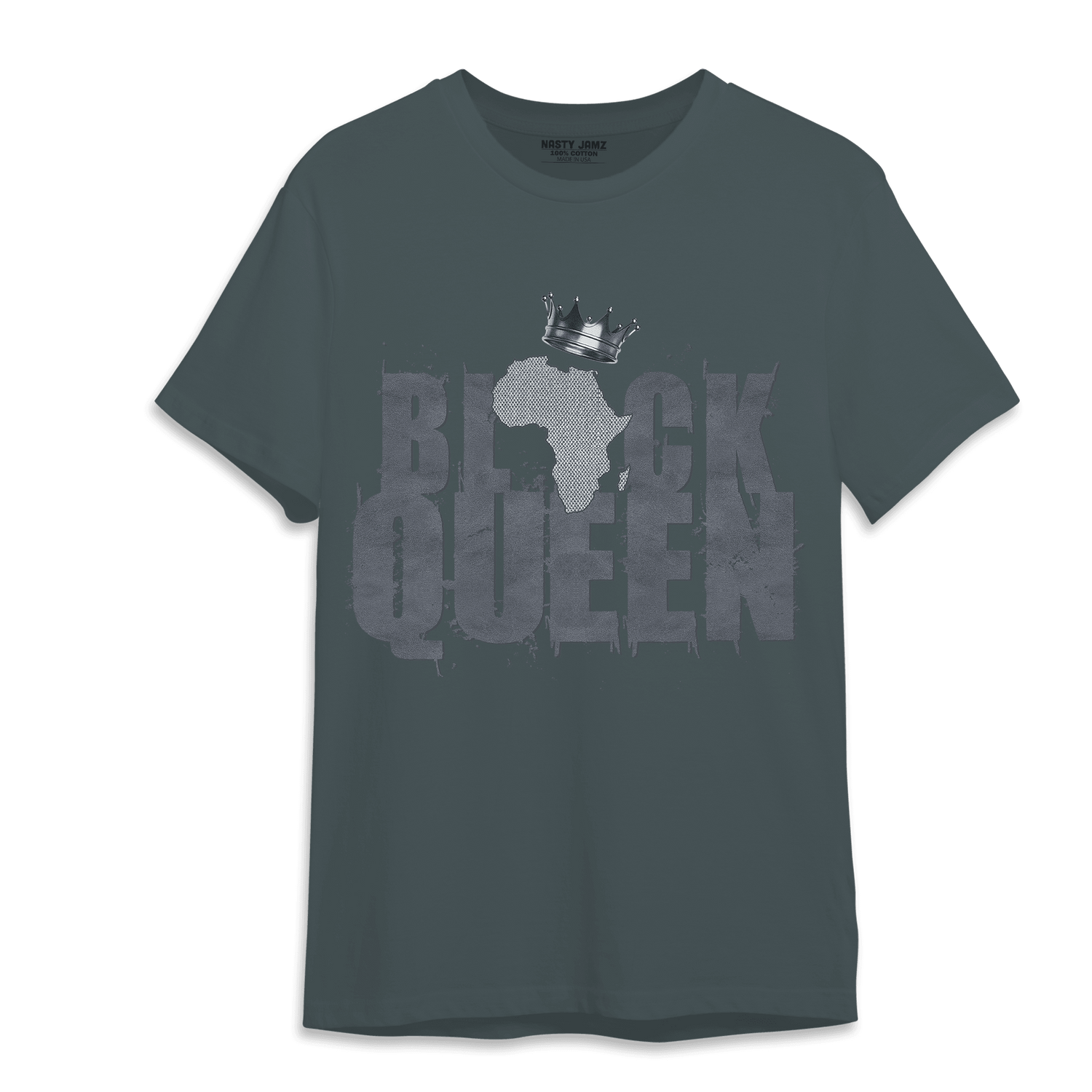 Air Max 90 Iron Grey T Shirt Match Black Queen Crown - NastyJamz