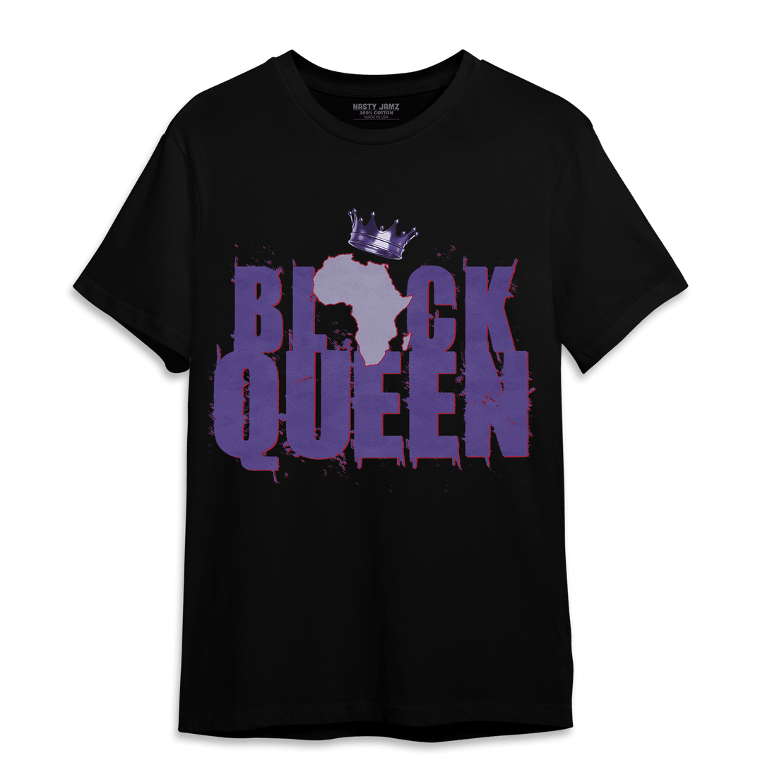 Dunk Low Plum T Shirt Match Black Queen Crown - NastyJamz