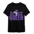 Dunk Low Plum T Shirt Match Black Queen Crown - NastyJamz