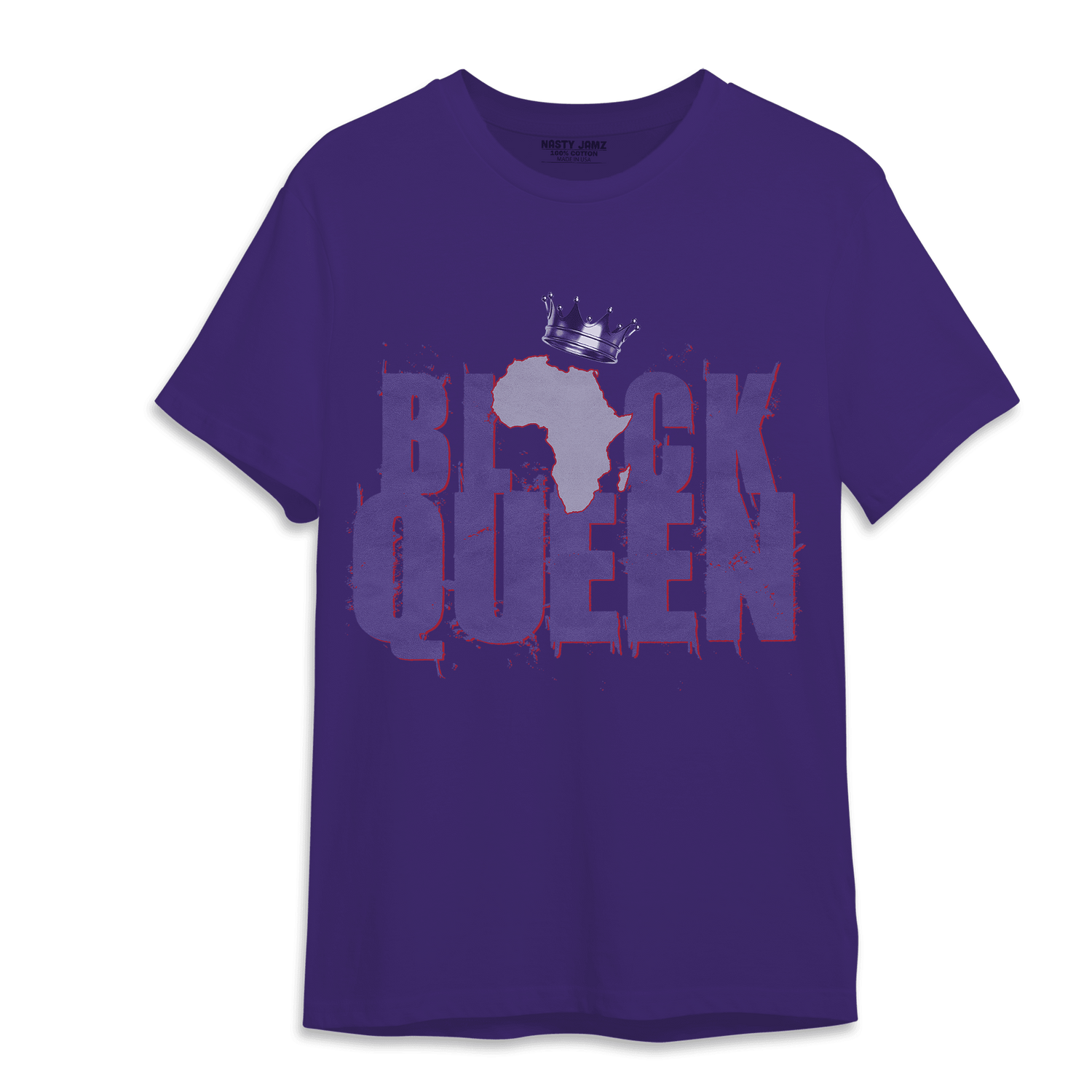 Dunk Low Plum T Shirt Match Black Queen Crown - NastyJamz