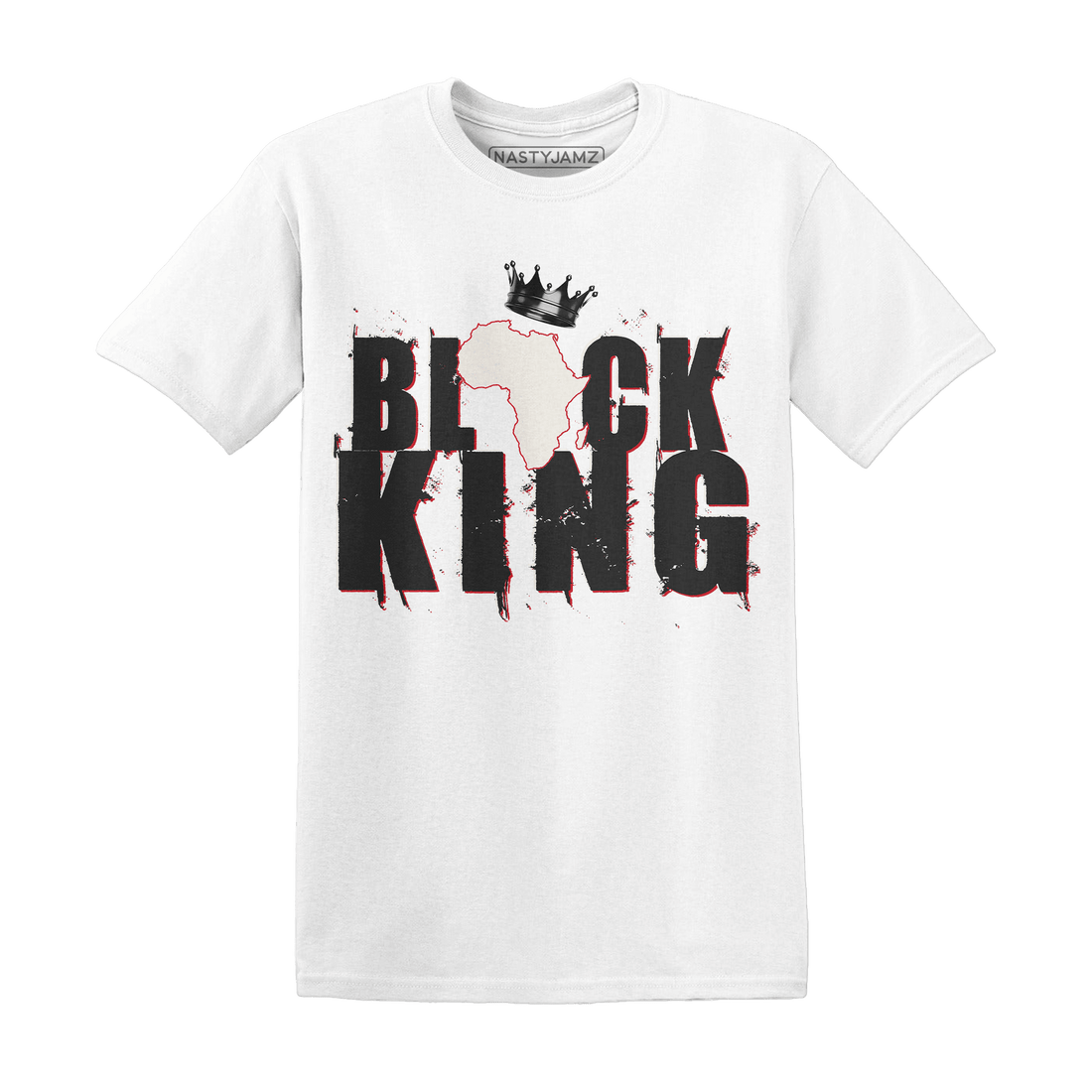 Jumman Jack University Red T Shirt Match Black Queen Crown - NastyJamz