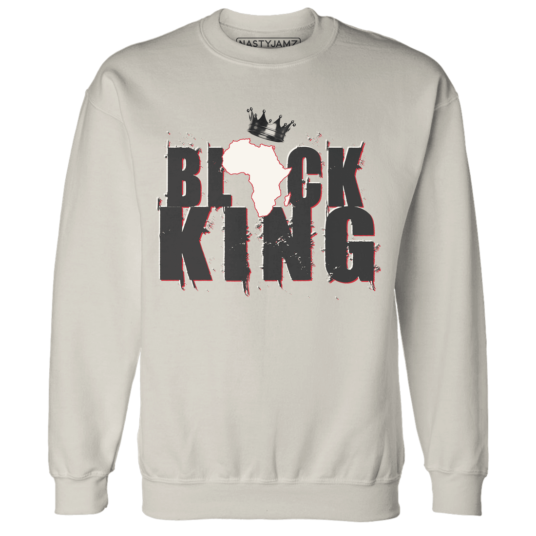 Jumman Jack University Red Sweatshirt Match Black Queen Crown - NastyJamz