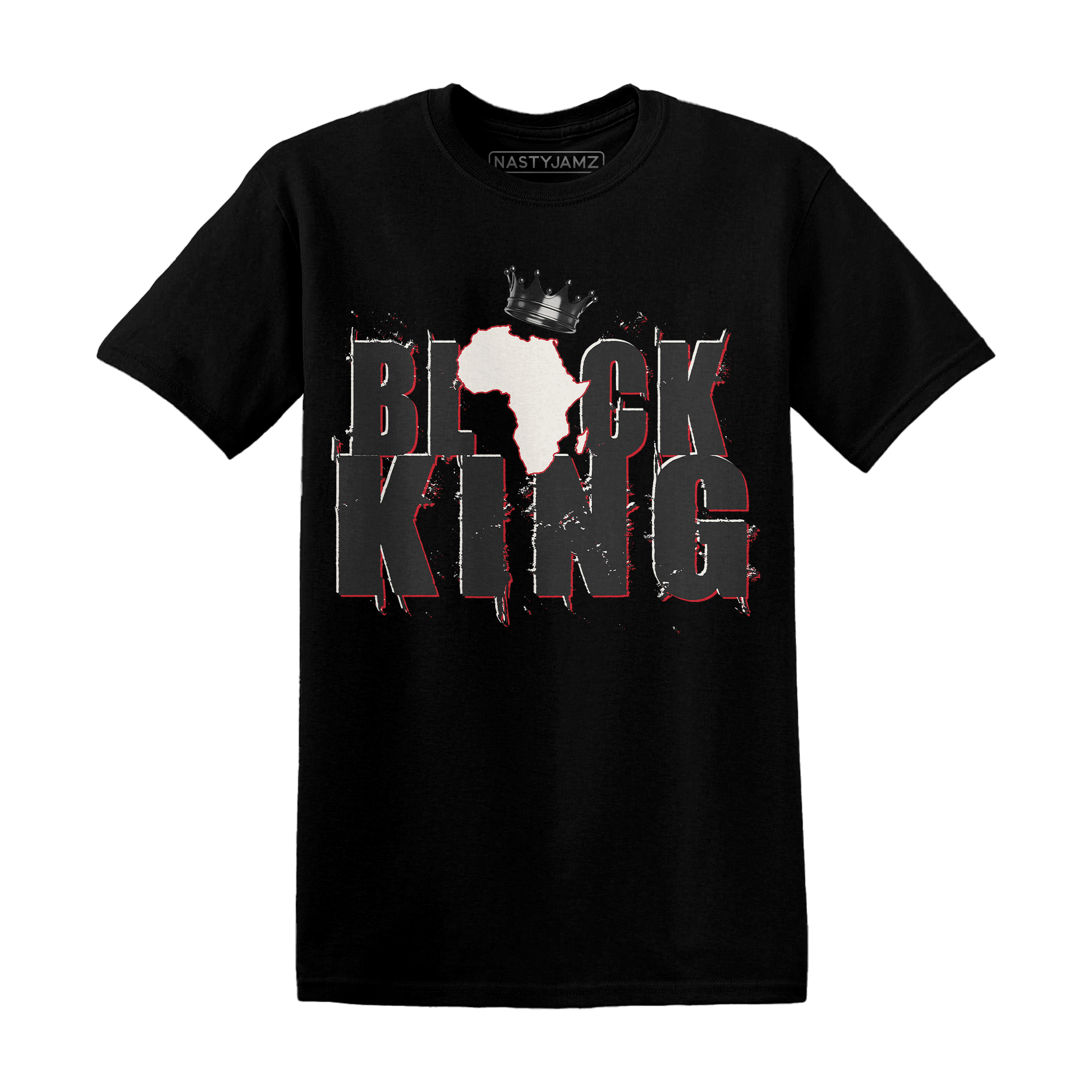 Jumman Jack University Red T Shirt Match Black Queen Crown - NastyJamz