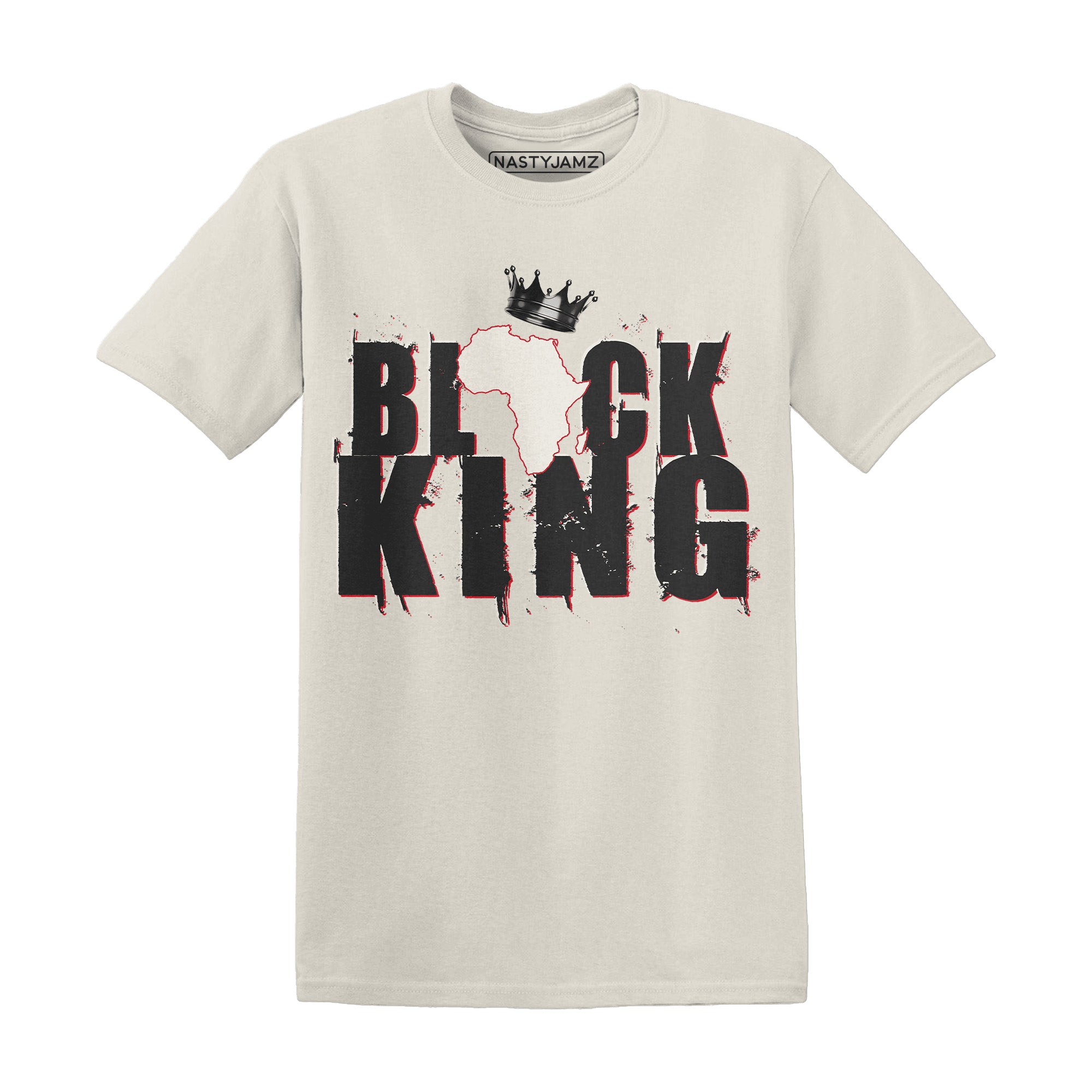 Jumman Jack University Red T Shirt Match Black Queen Crown - NastyJamz