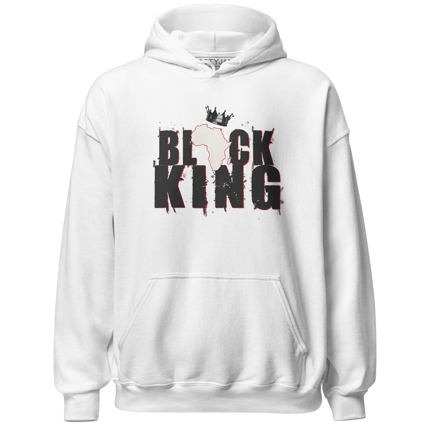 Jumman Jack University Red Hoodie Match Black Queen Crown - NastyJamz