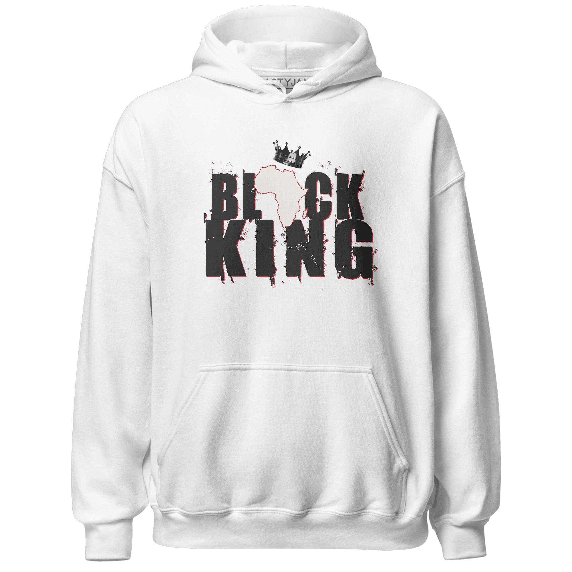 Jumman Jack University Red Hoodie Match Black Queen Crown - NastyJamz