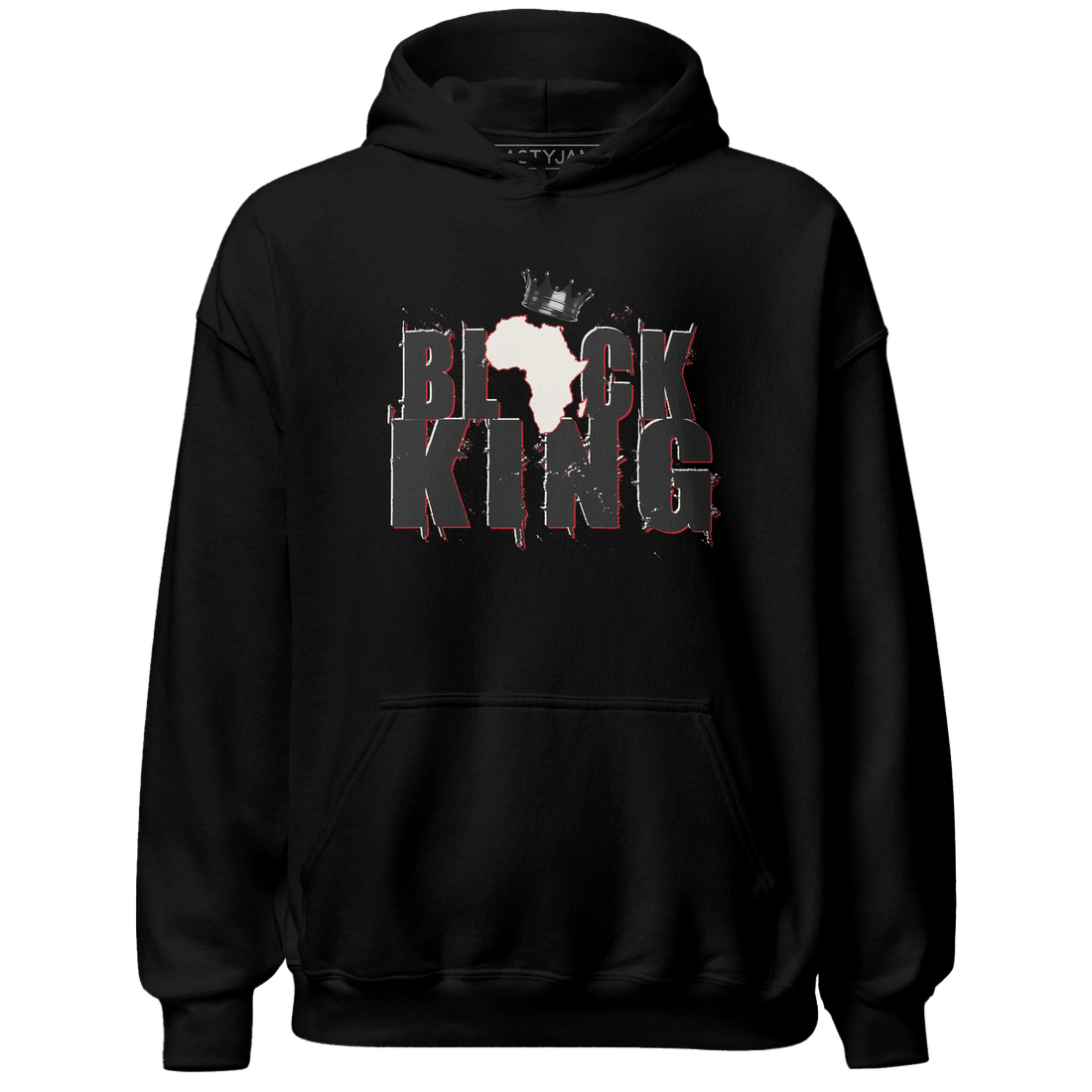 Jumman Jack University Red Hoodie Match Black Queen Crown - NastyJamz