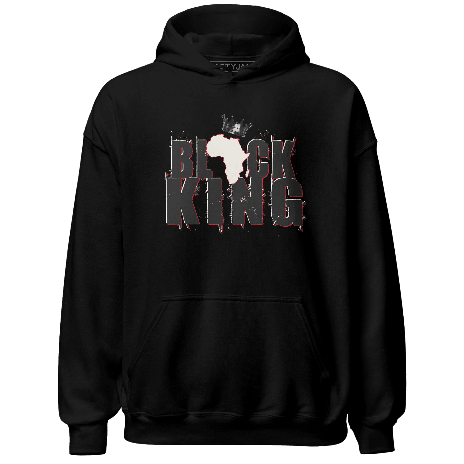 Jumman Jack University Red Hoodie Match Black Queen Crown - NastyJamz
