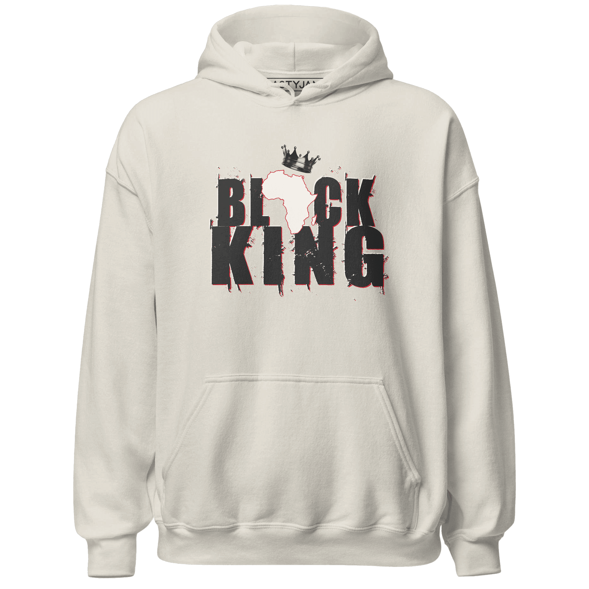 Jumman Jack University Red Hoodie Match Black Queen Crown - NastyJamz