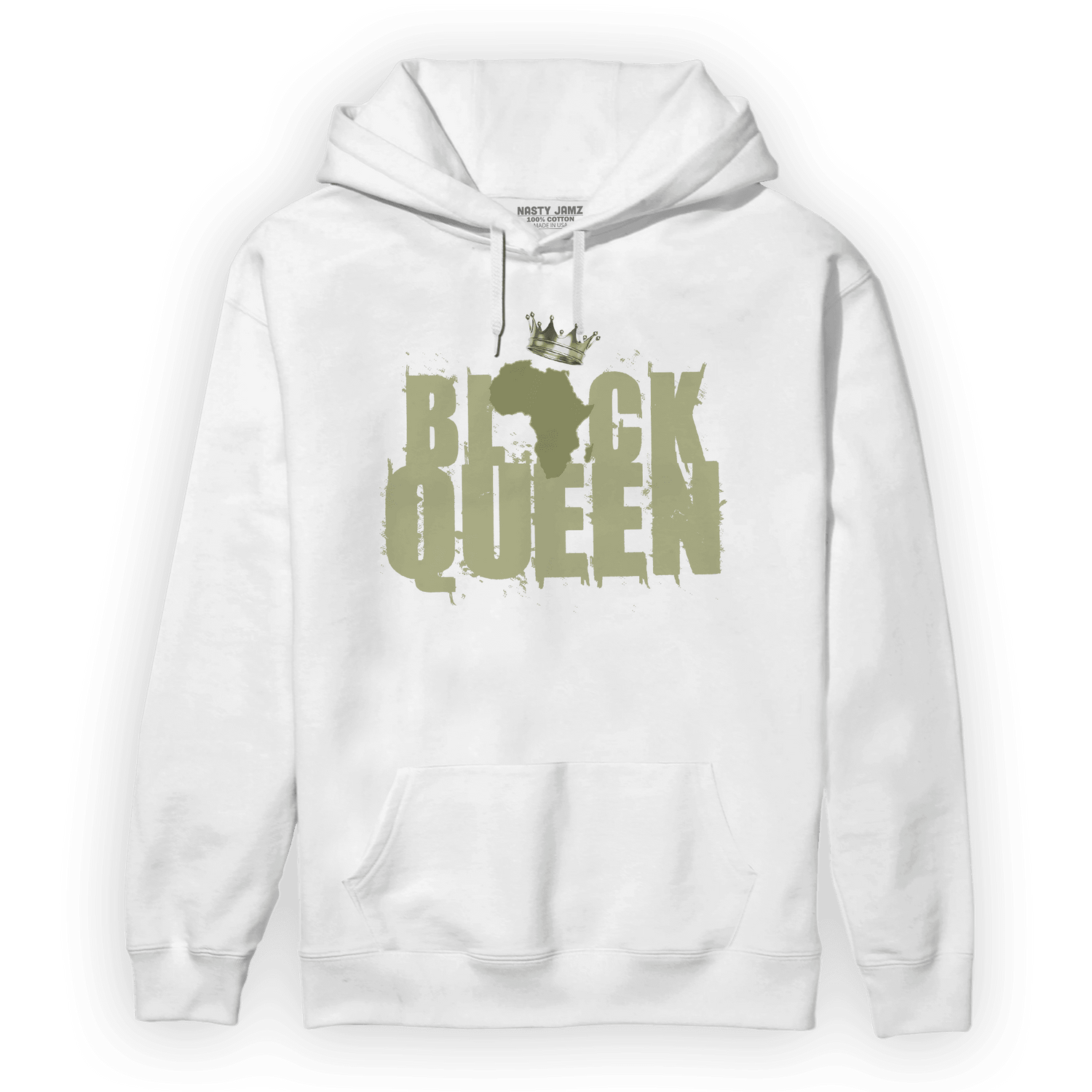 Yeezy Slide Resin Hoodie Match Black Queen Crown - NastyJamz