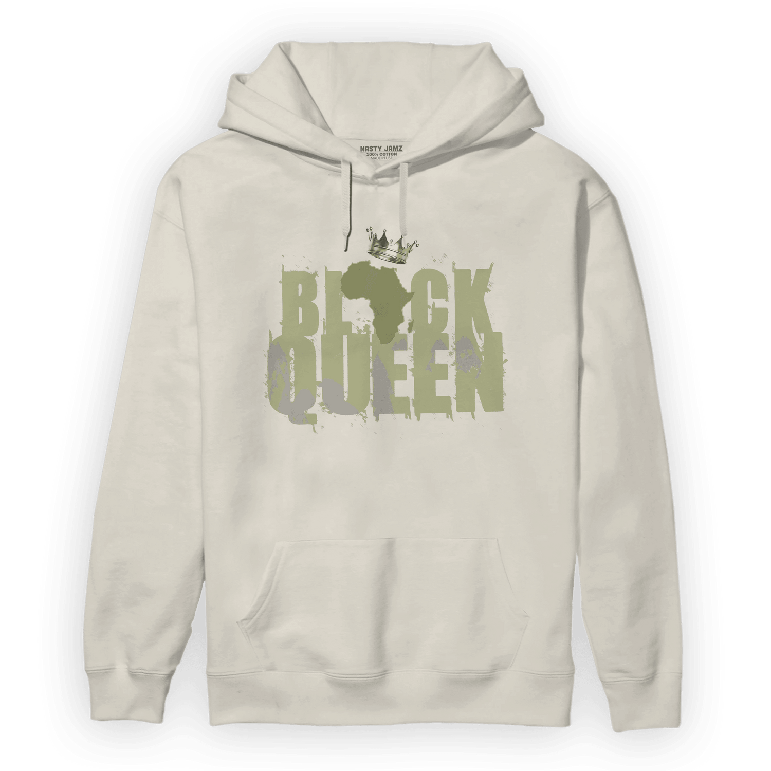 Yeezy Slide Resin Hoodie Match Black Queen Crown - NastyJamz