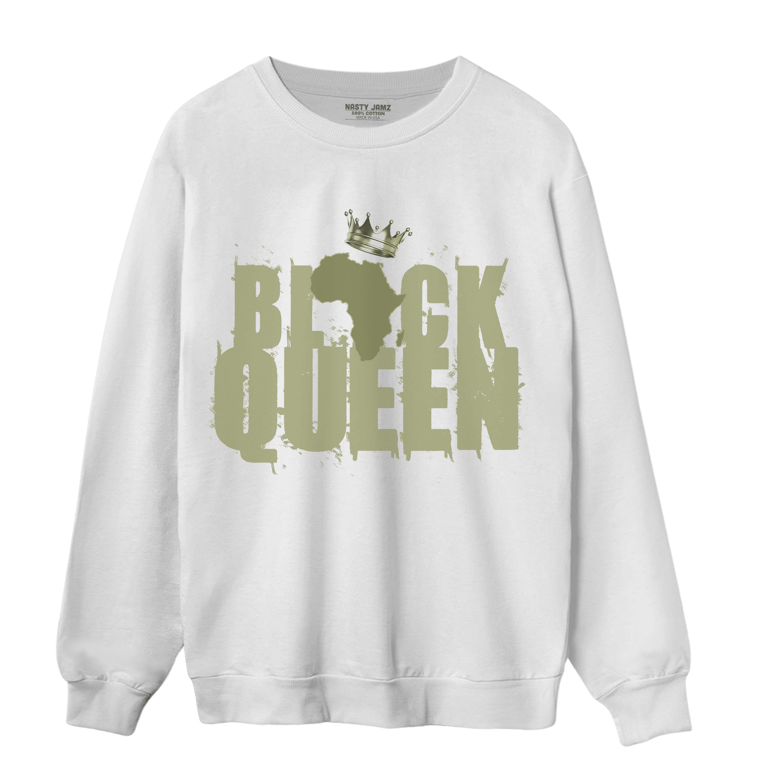 Yeezy Slide Resin Sweatshirt Match Black Queen Crown - NastyJamz