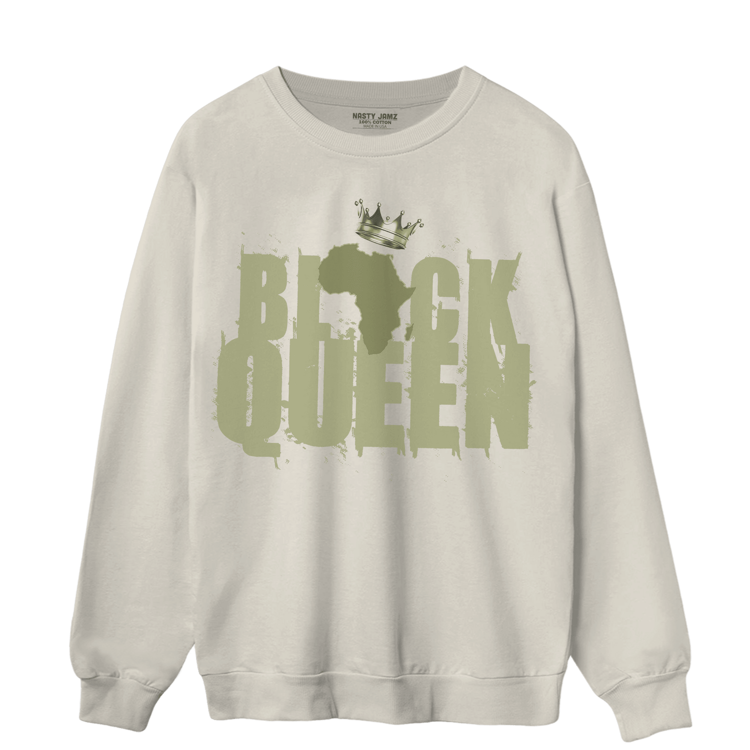 Yeezy Slide Resin Sweatshirt Match Black Queen Crown - NastyJamz