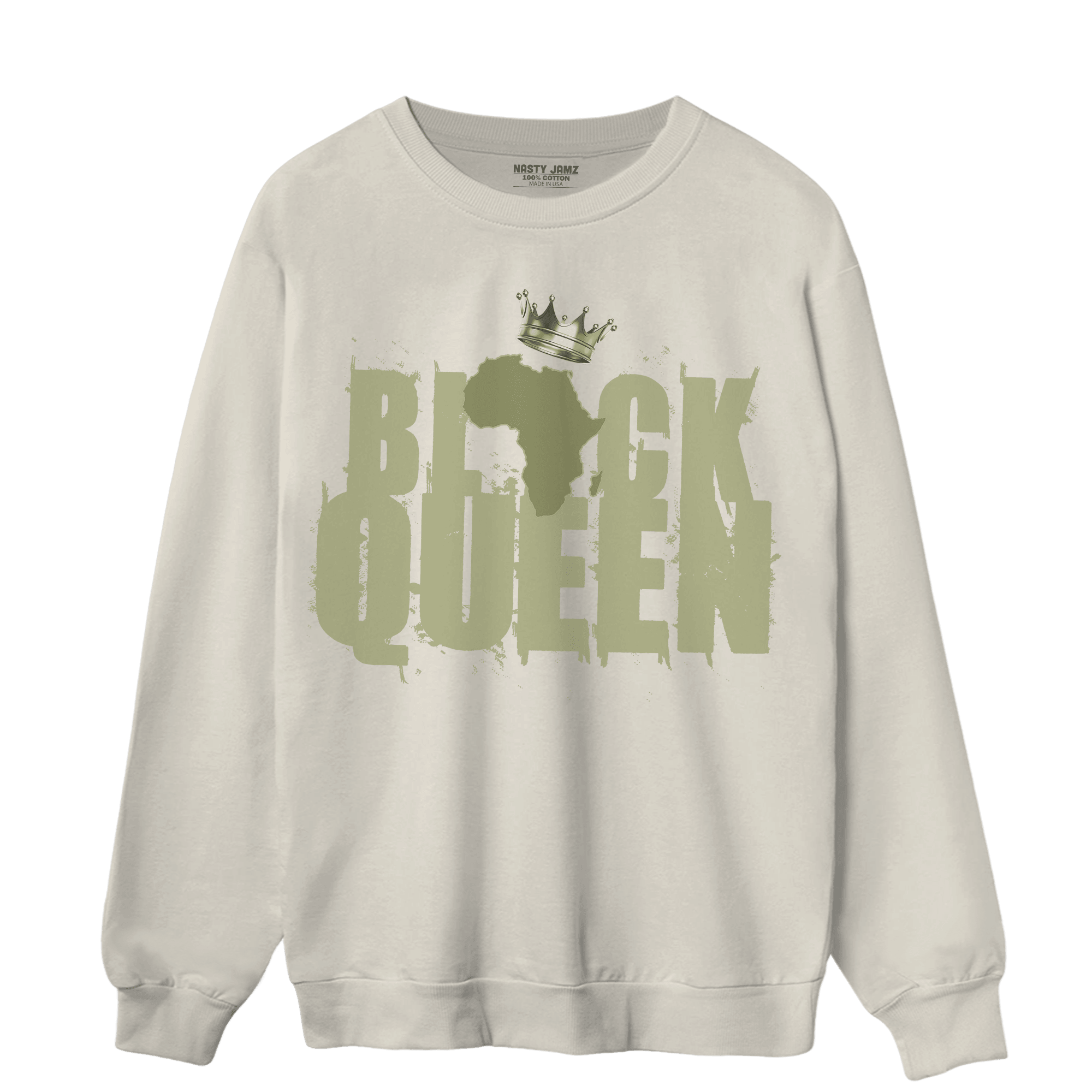 Yeezy Slide Resin Sweatshirt Match Black Queen Crown - NastyJamz