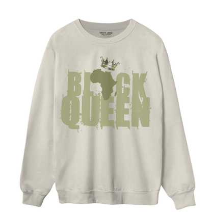 Yeezy Slide Resin Sweatshirt Match Black Queen Crown - NastyJamz