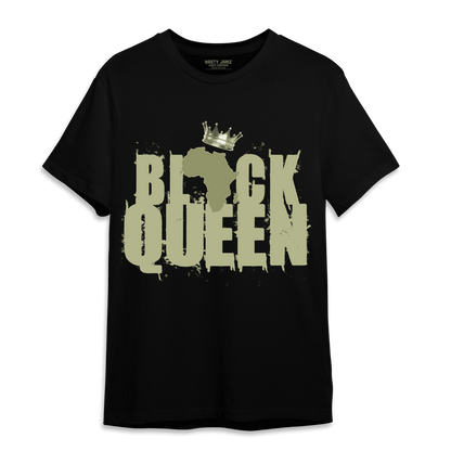 Yeezy Slide Resin T Shirt Match Black Queen Crown - NastyJamz