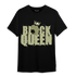 Yeezy Slide Resin T Shirt Match Black Queen Crown - NastyJamz