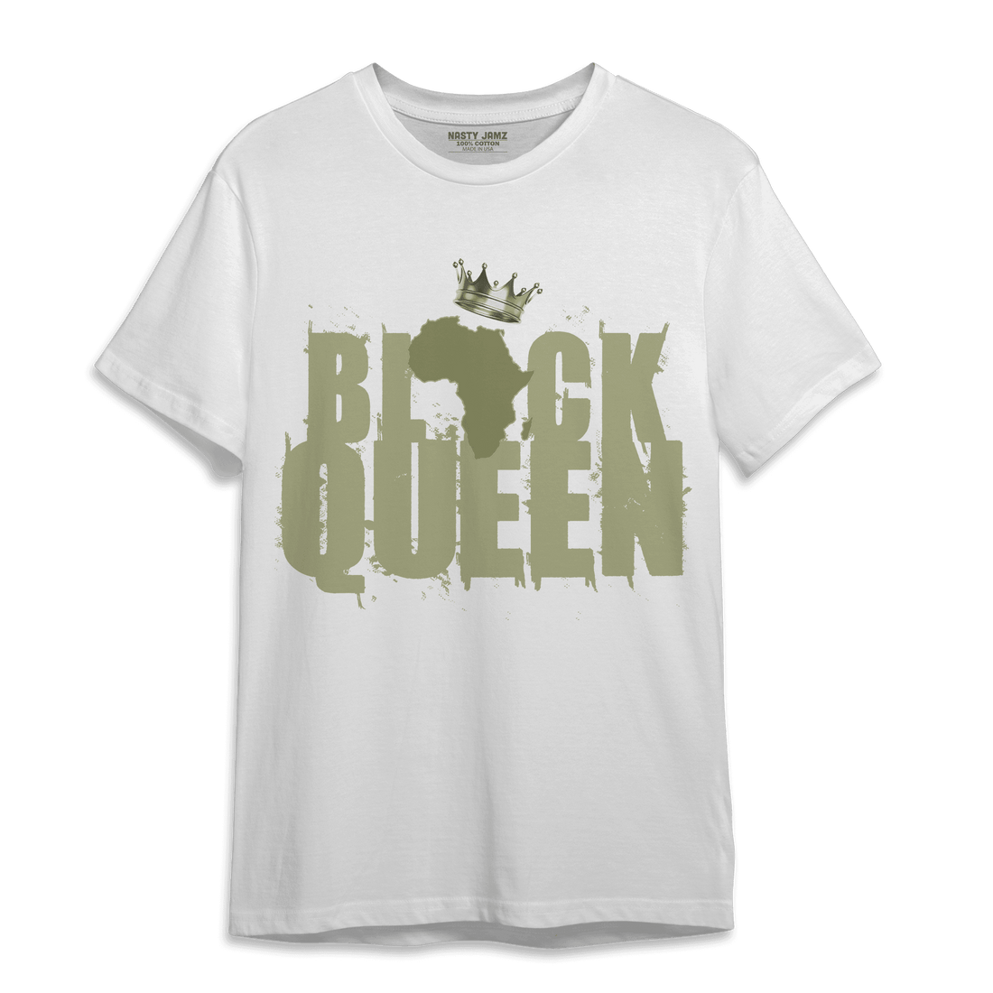 Yeezy Slide Resin T Shirt Match Black Queen Crown - NastyJamz