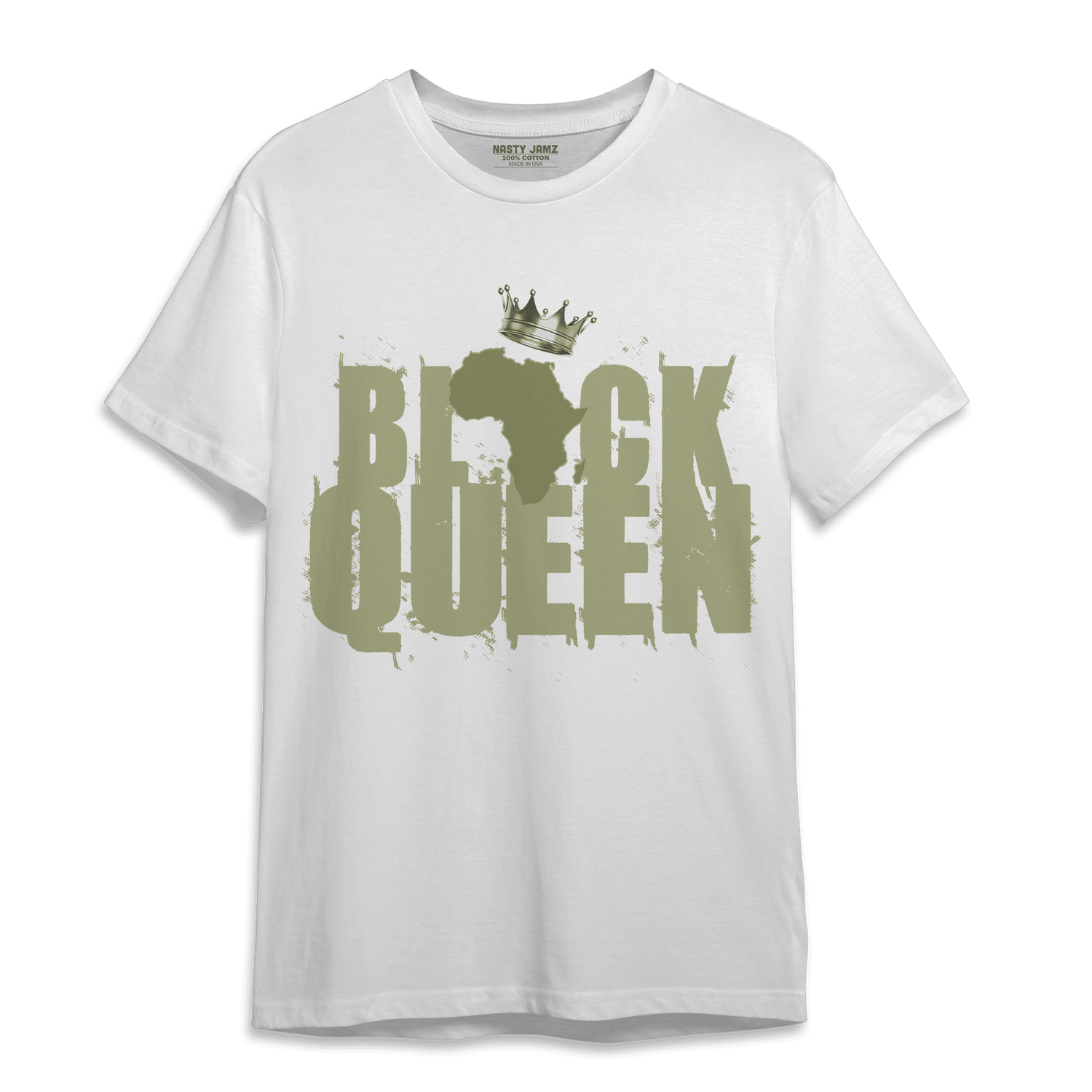 Yeezy Slide Resin T Shirt Match Black Queen Crown - NastyJamz