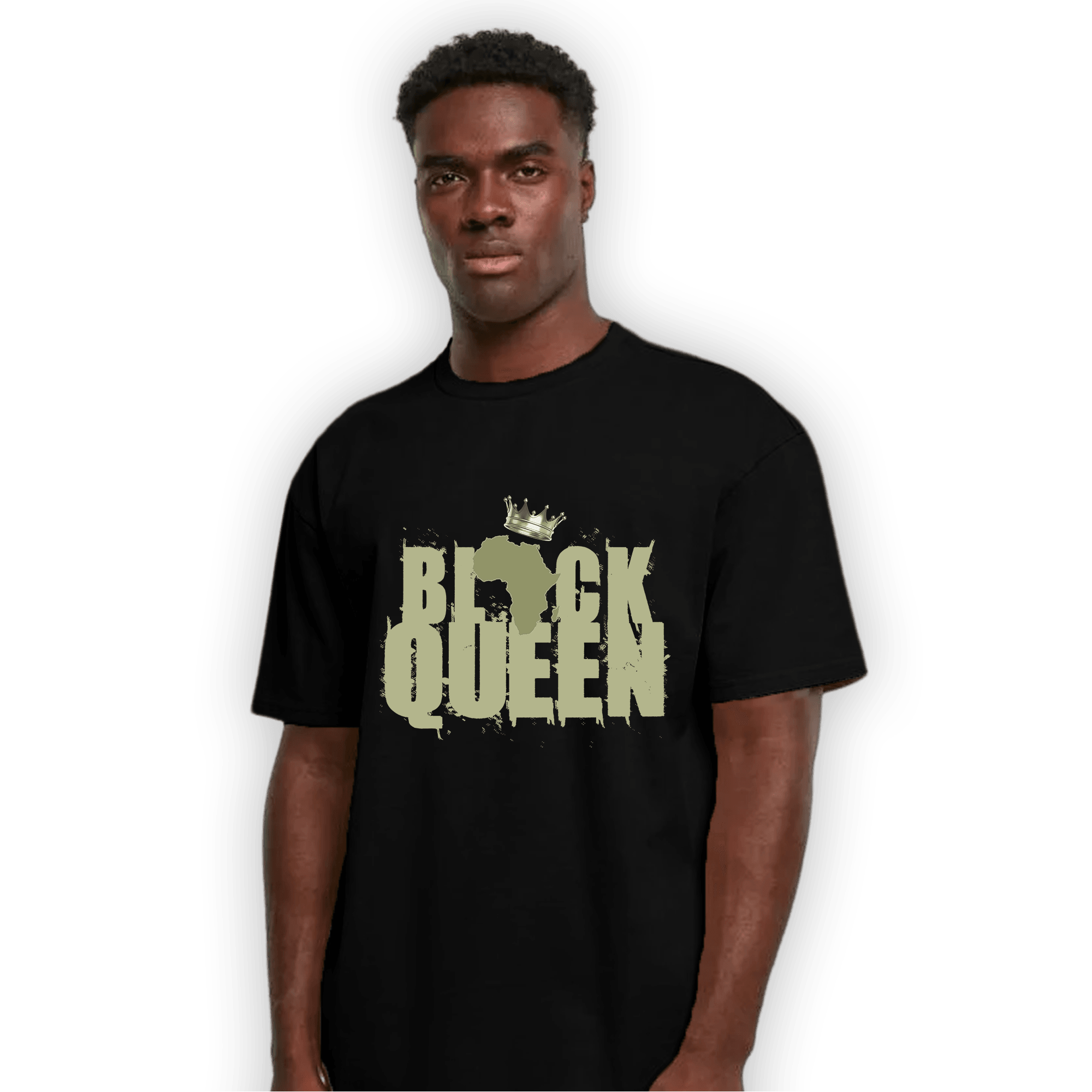 Yeezy Slide Resin T Shirt Match Black Queen Crown - NastyJamz