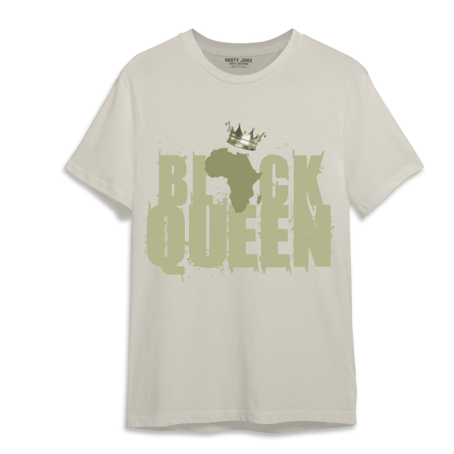 Yeezy Slide Resin T Shirt Match Black Queen Crown - NastyJamz