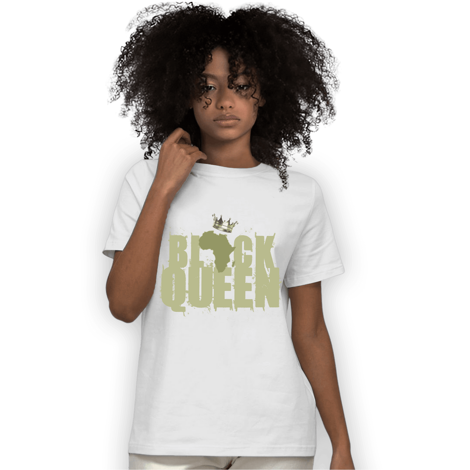 Yeezy Slide Resin T Shirt Match Black Queen Crown - NastyJamz