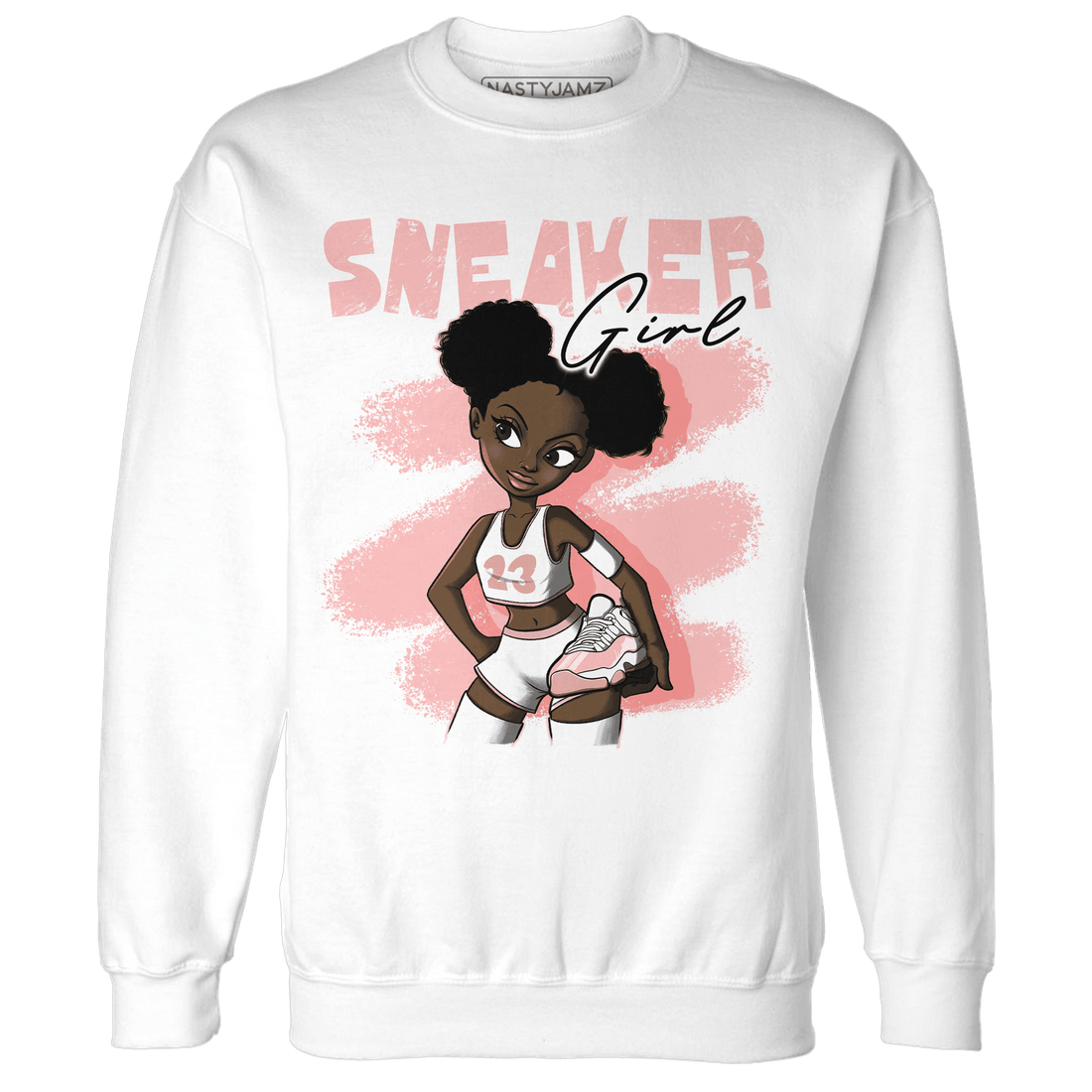 Low Legend Pink 11s Sweatshirt Match Black Sneaker Girl - NastyJamz