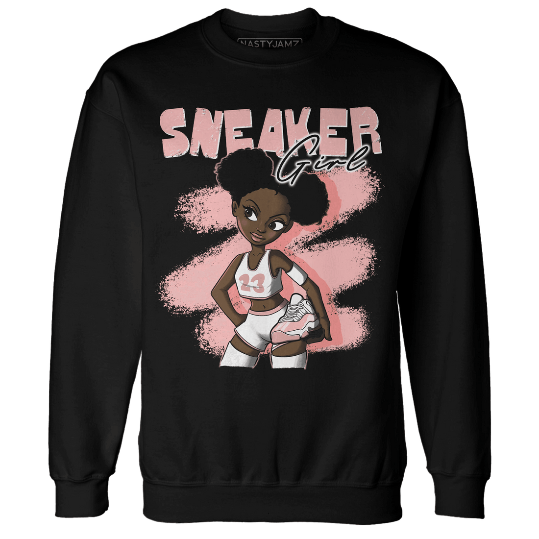 Low Legend Pink 11s Sweatshirt Match Black Sneaker Girl - NastyJamz