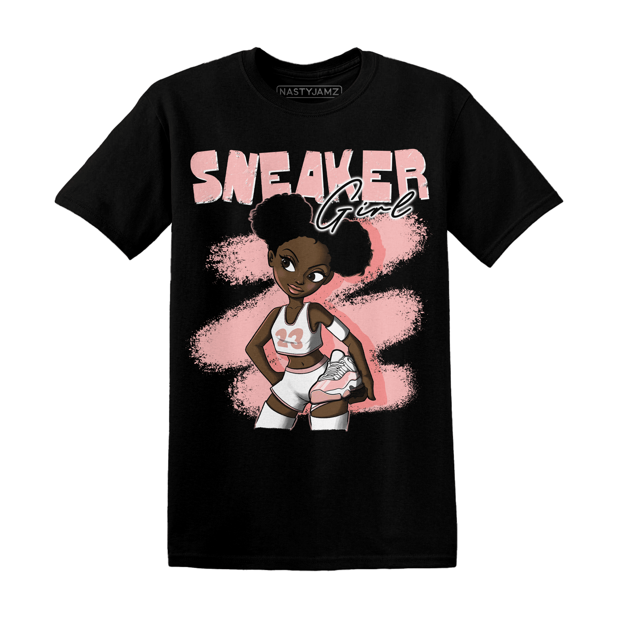 Low Legend Pink 11s T Shirt Match Black Sneaker Girl - NastyJamz