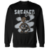 NastyJamz-Wolf-Grey-12s-Sweatshirt-Match-Black-Sneaker-Girl