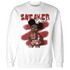 Dune Red 13s Sweatshirt Match Black Sneaker Girl - NastyJamz