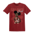 Dune Red 13s T Shirt Match Black Sneaker Girl - NastyJamz