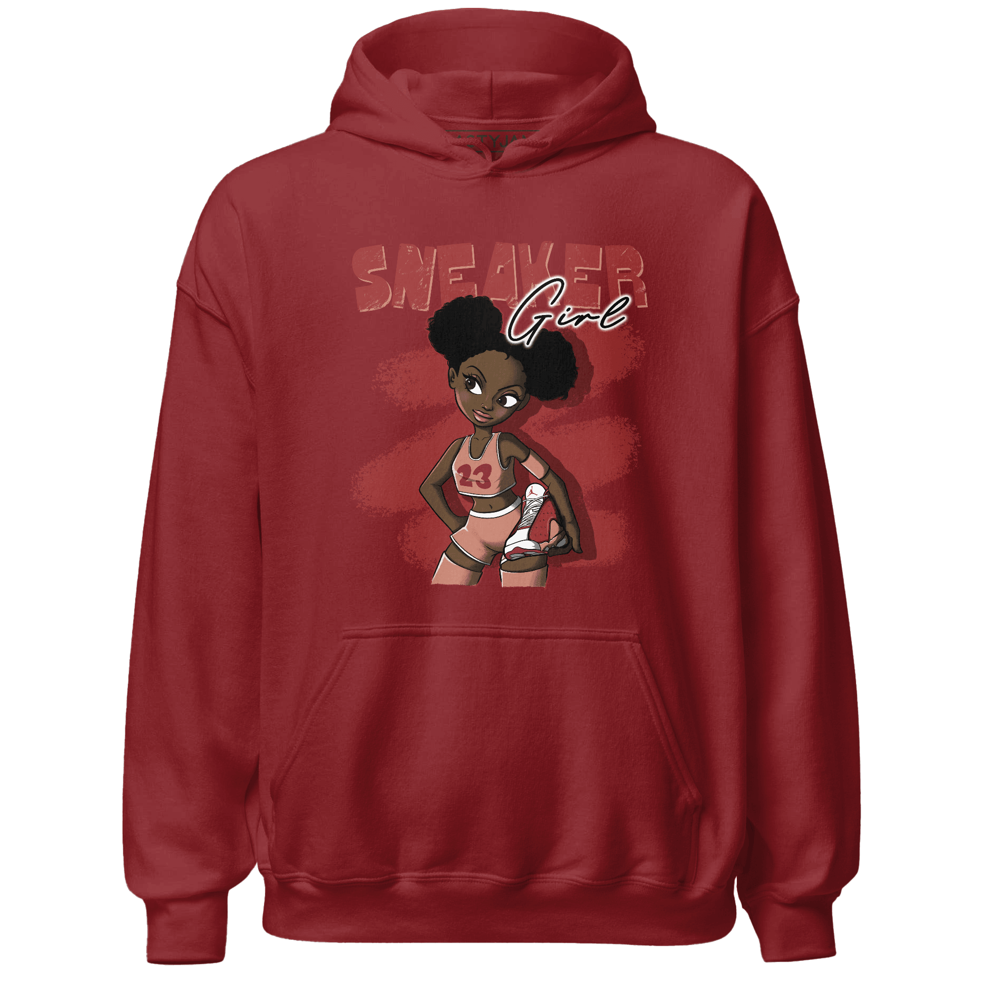 Dune Red 13s Hoodie Match Black Sneaker Girl - NastyJamz