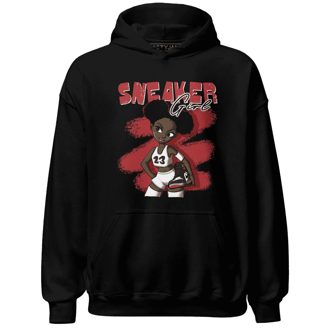 Black-Toe-Reimagined-Red-White-1s-NastyJamz-Hoodie-Match-Black-Sneaker-Girl