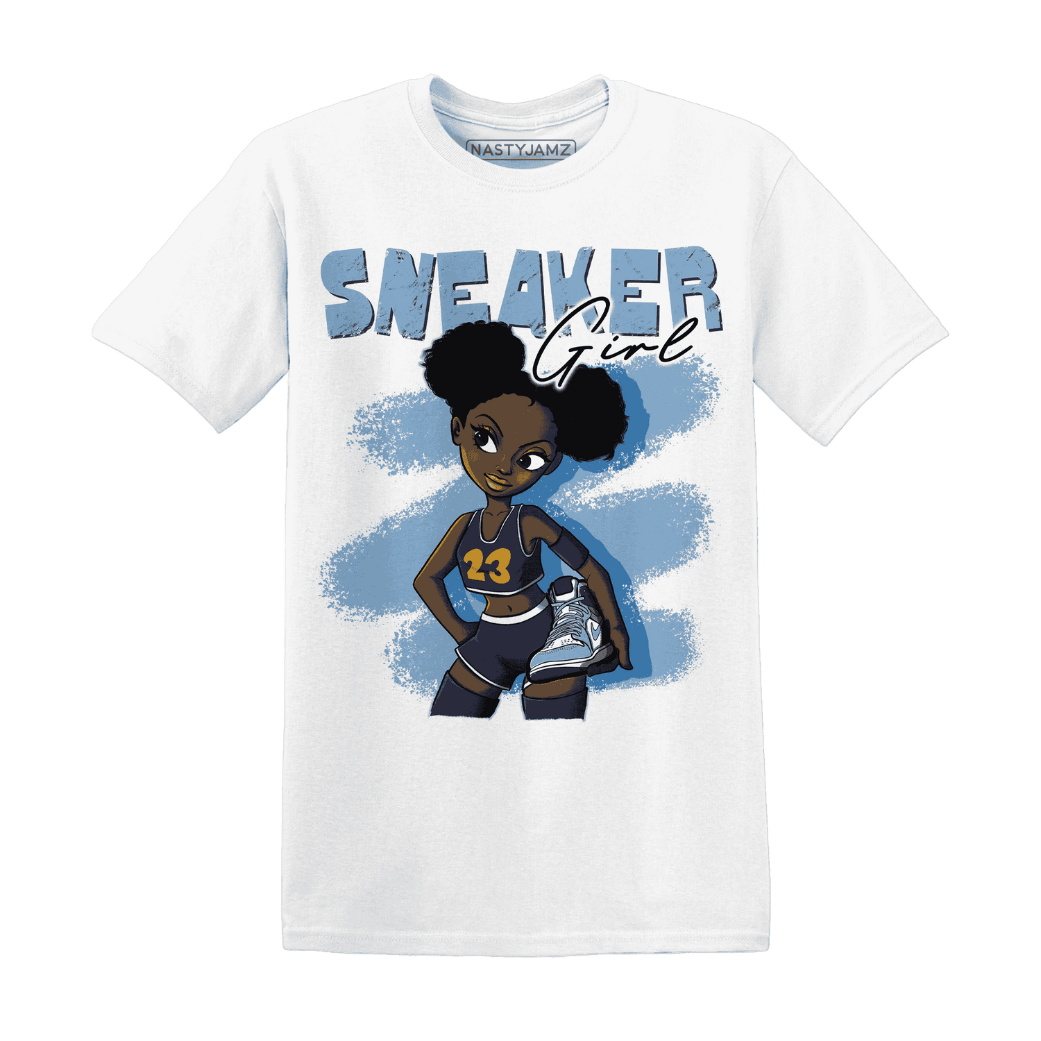 First In Flight 1s T Shirt Match Black Sneaker Girl - NastyJamz