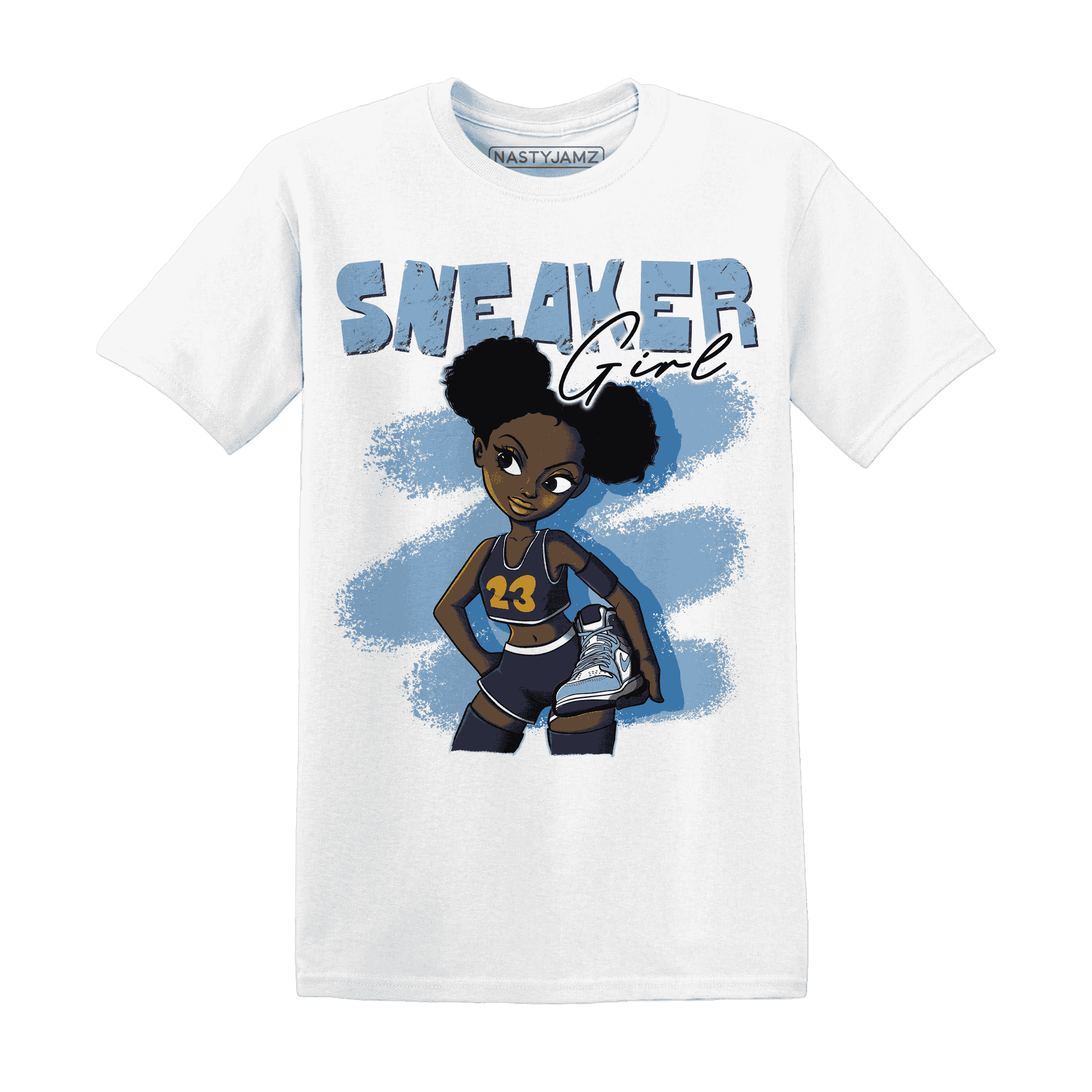 First In Flight 1s T Shirt Match Black Sneaker Girl - NastyJamz