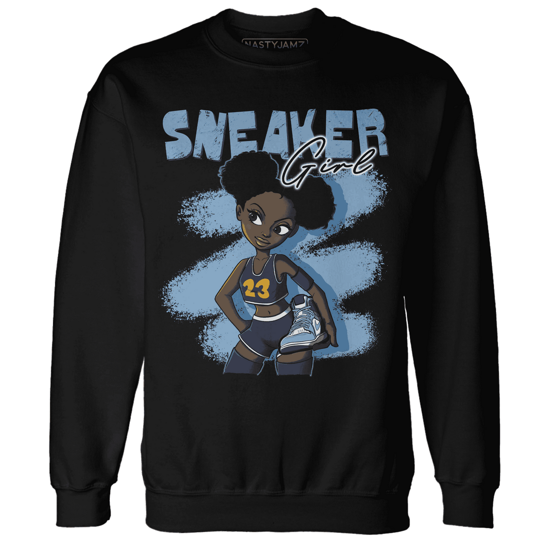 First In Flight 1s Sweatshirt Match Black Sneaker Girl - NastyJamz