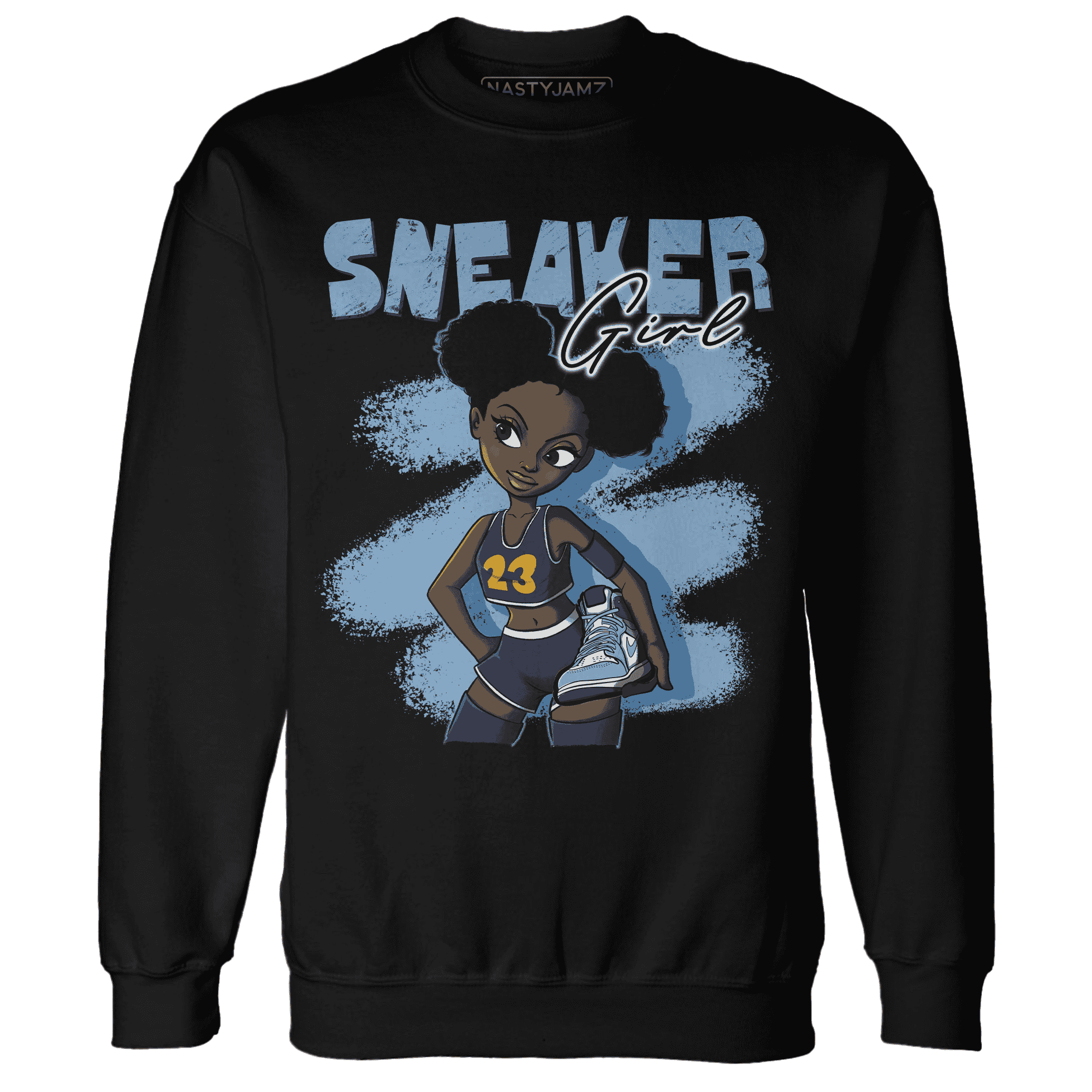 First In Flight 1s Sweatshirt Match Black Sneaker Girl - NastyJamz