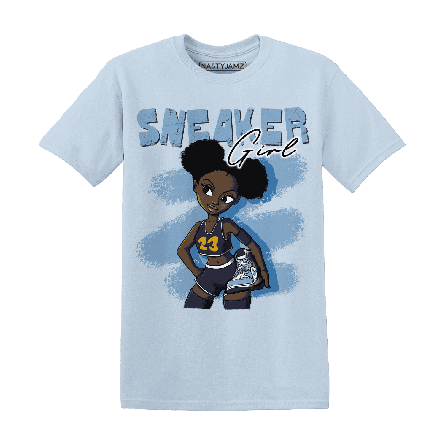 First In Flight 1s T Shirt Match Black Sneaker Girl - NastyJamz