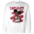 High 85 Metallic Burgundy 1s Sweatshirt Match Black Sneaker Girl - NastyJamz