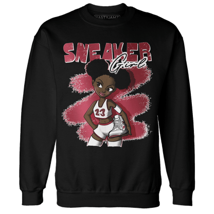 High 85 Metallic Burgundy 1s Sweatshirt Match Black Sneaker Girl - NastyJamz