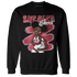High 85 Metallic Burgundy 1s Sweatshirt Match Black Sneaker Girl - NastyJamz