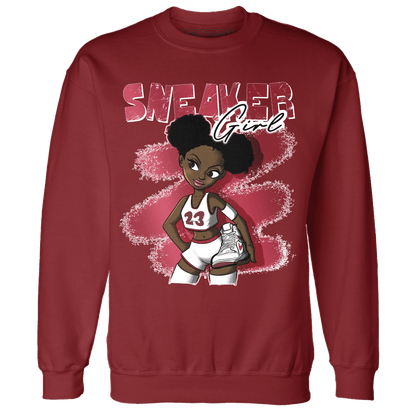 High 85 Metallic Burgundy 1s Sweatshirt Match Black Sneaker Girl - NastyJamz